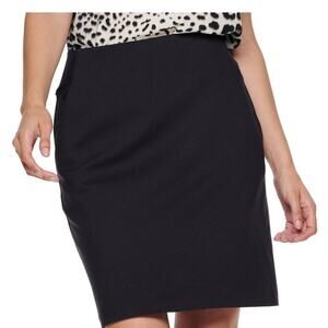 Apt 9 Black Stretch Pencil Skirt Size 10